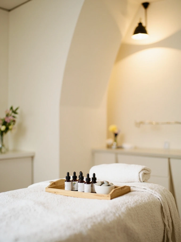 The massage and body therapy room